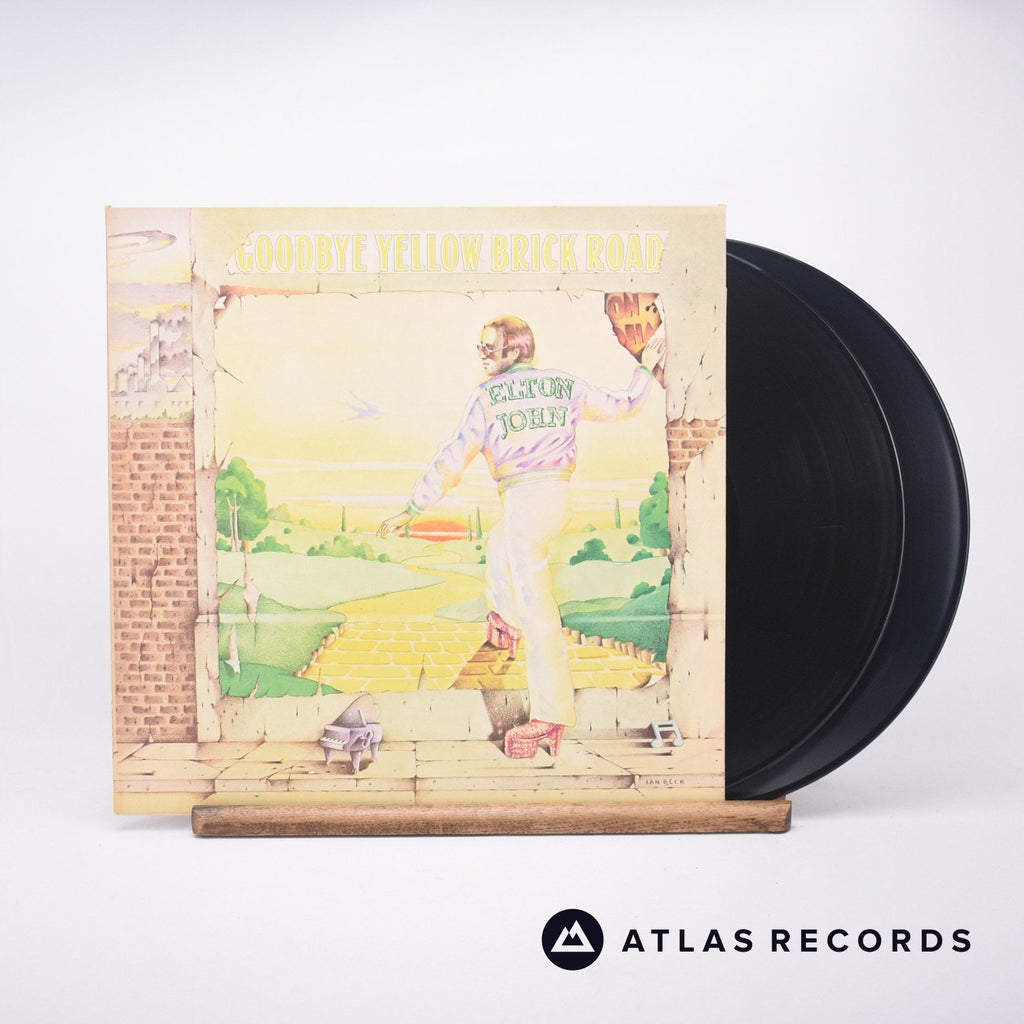 Elton John Goodbye Yellow Brick Road Double LP Vinyl Record - Front Cover & Record