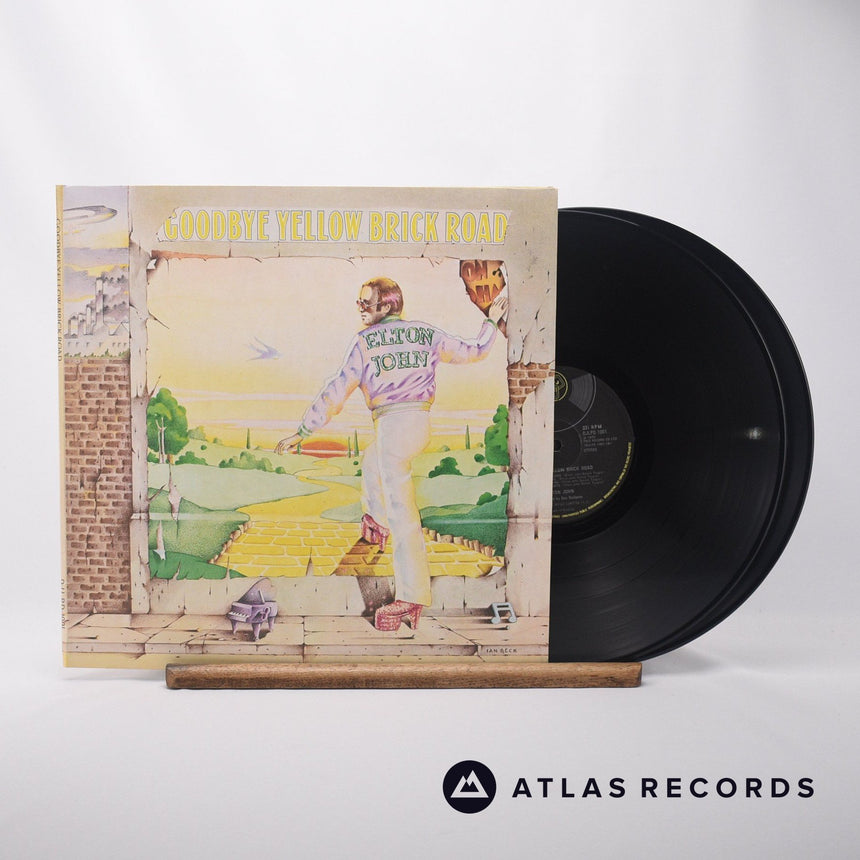 Elton John Goodbye Yellow Brick Road Double LP Vinyl Record - Front Cover & Record