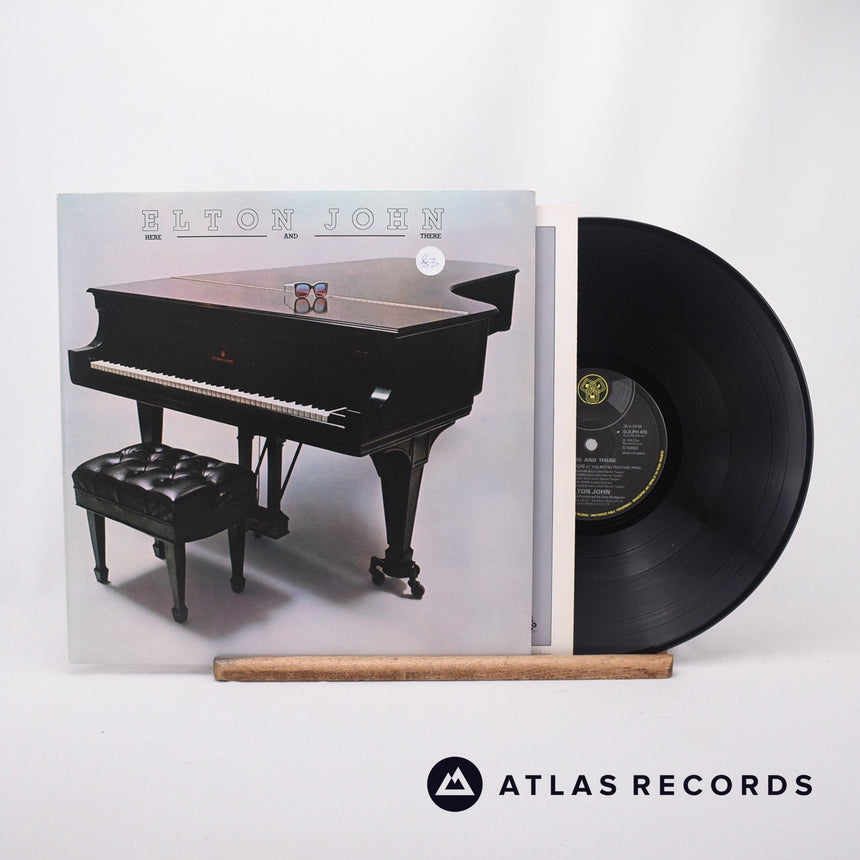 Elton John Here And There LP Vinyl Record - Front Cover & Record