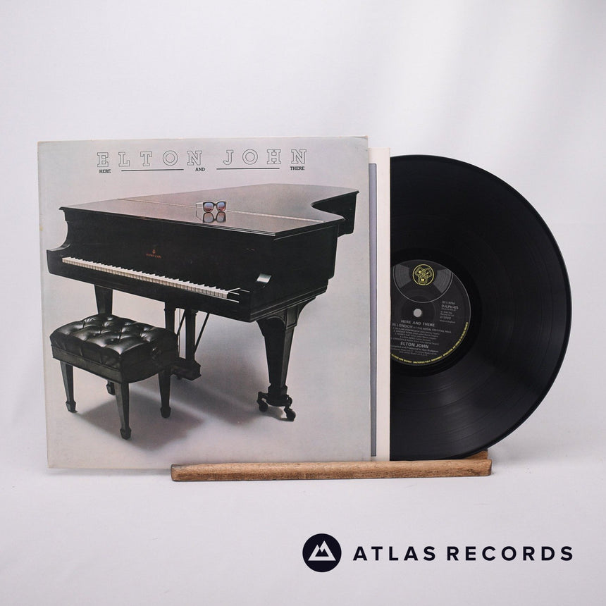 Elton John Here And There LP Vinyl Record - Front Cover & Record
