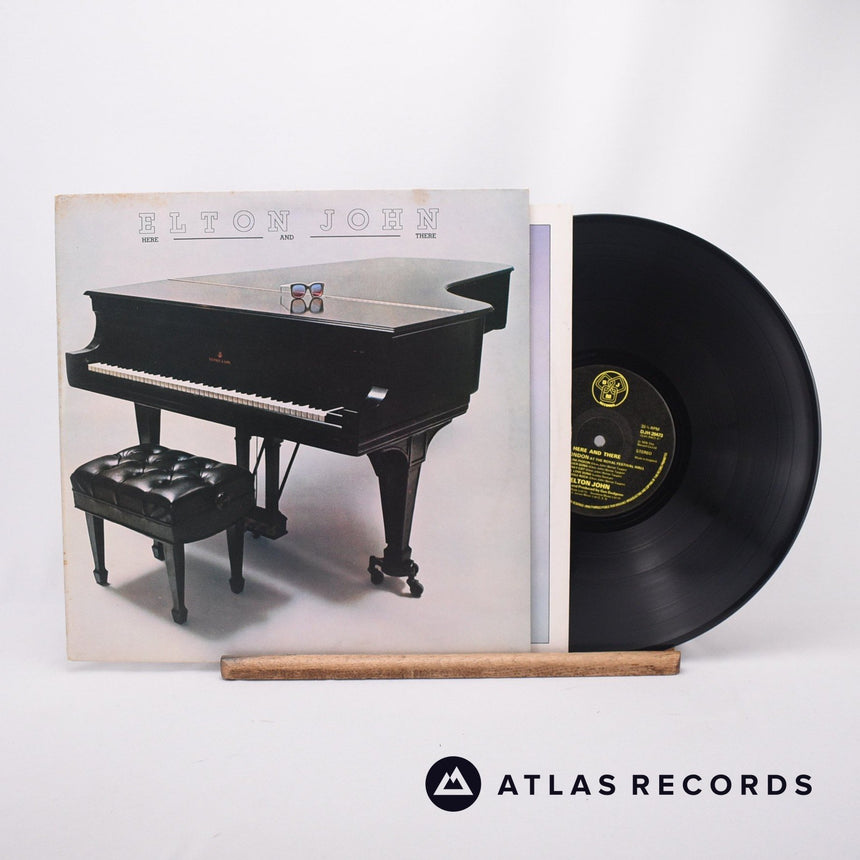 Elton John Here And There LP Vinyl Record - Front Cover & Record