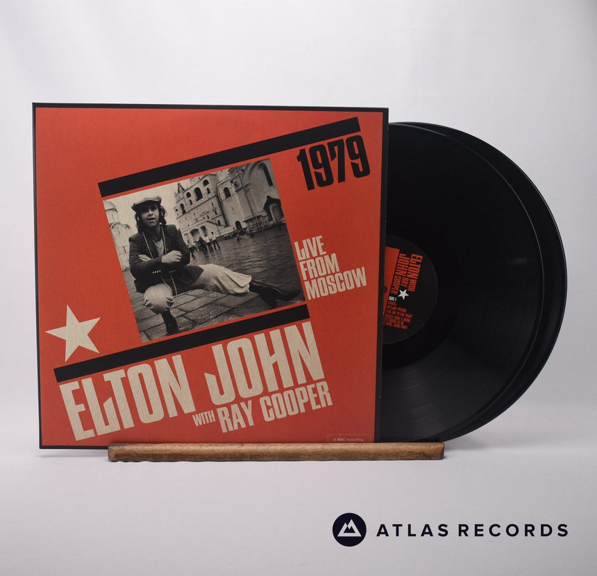 Elton John Live From Moscow 1979 Double LP Vinyl Record - Front Cover & Record