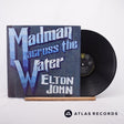 Elton John Madman Across The Water LP Vinyl Record - Front Cover & Record
