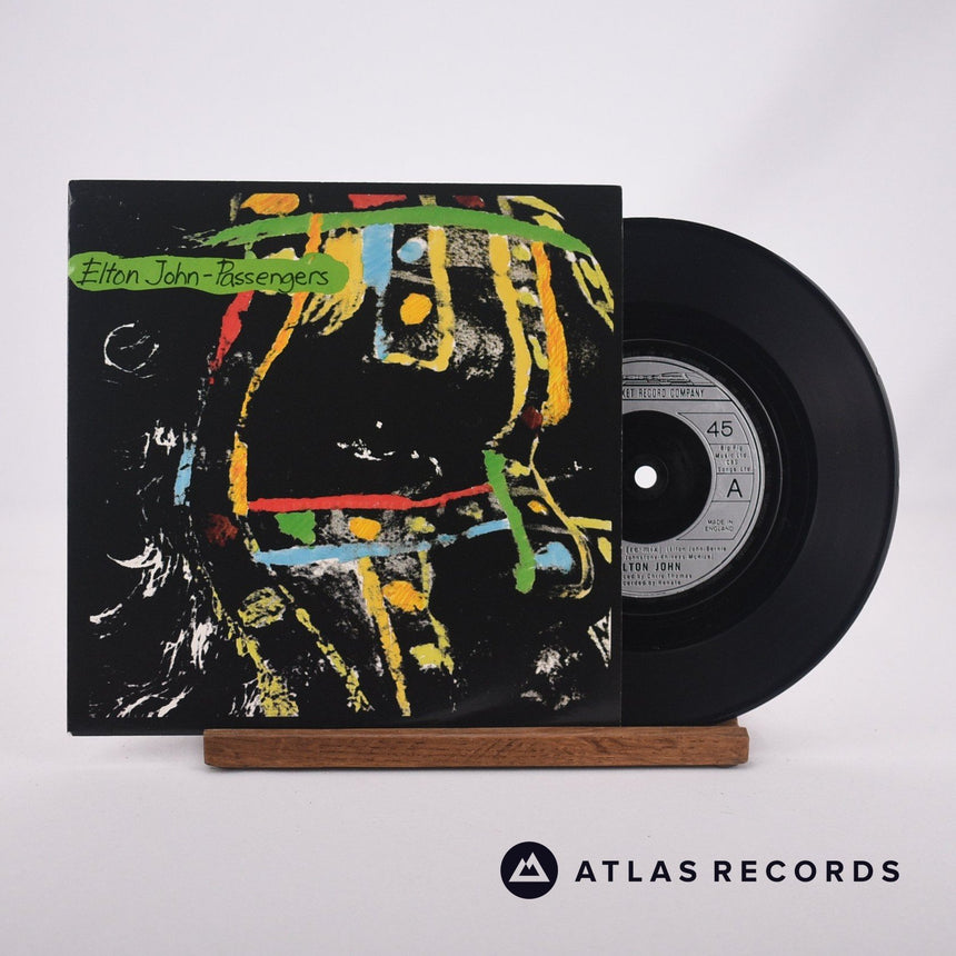 Elton John Passengers 7" Vinyl Record - Front Cover & Record