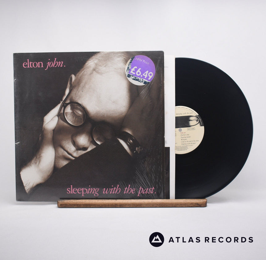 Elton John Sleeping With The Past LP Vinyl Record - Front Cover & Record