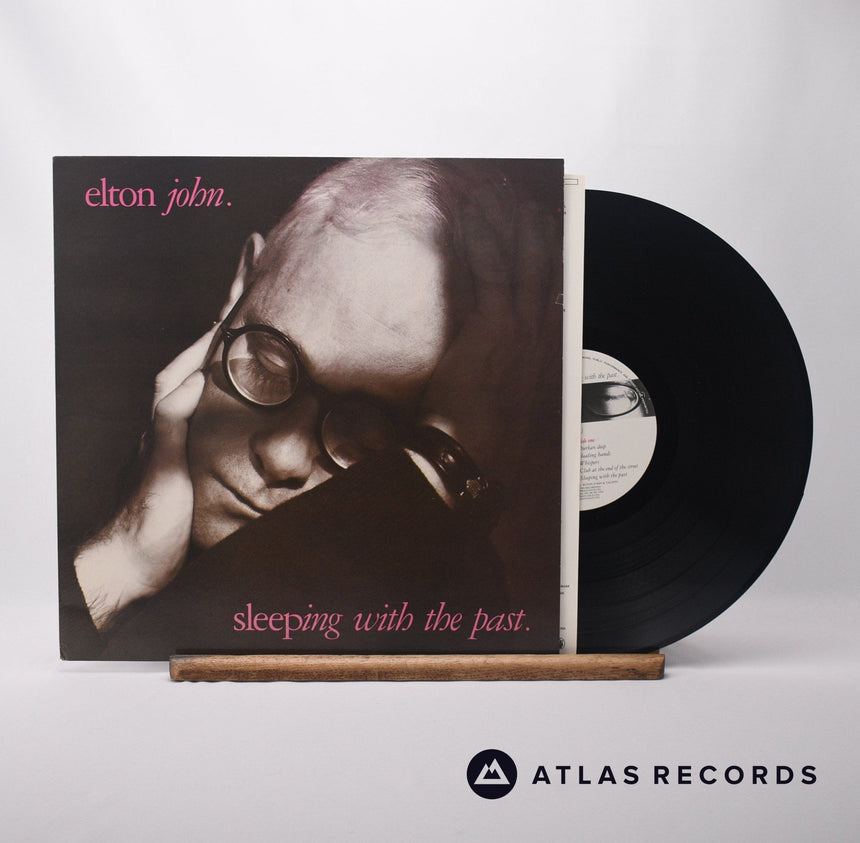 Elton John Sleeping With The Past LP Vinyl Record - Front Cover & Record