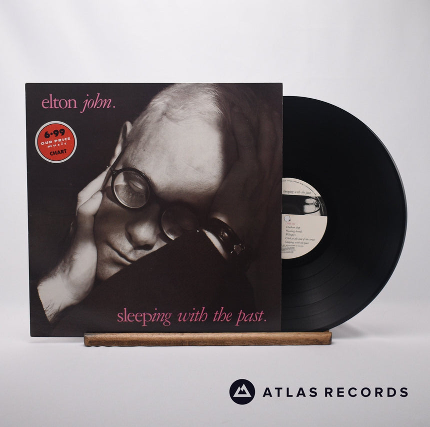 Elton John Sleeping With The Past LP Vinyl Record - Front Cover & Record