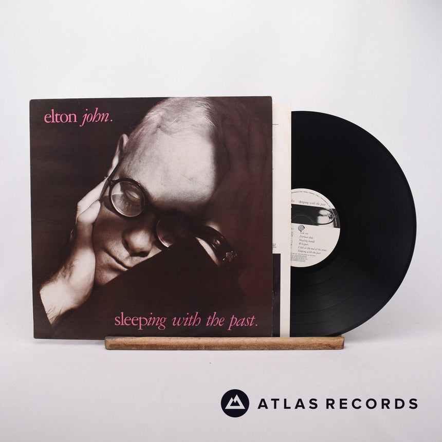 Elton John Sleeping With The Past LP Vinyl Record - Front Cover & Record