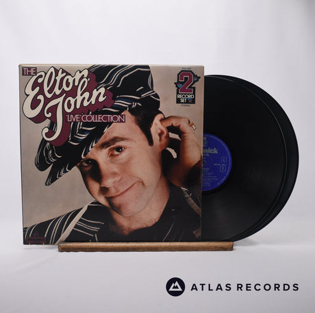 Elton John The Elton John 'Live' Collection Double LP Vinyl Record - Front Cover & Record