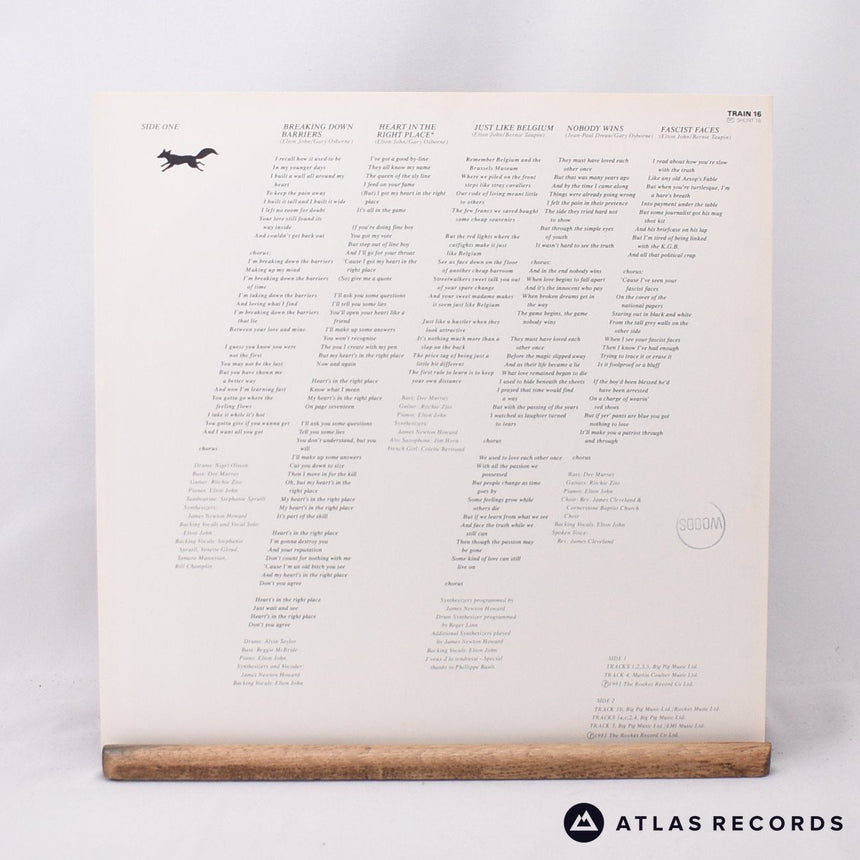Elton John - The Fox - LP Vinyl Record - EX/EX