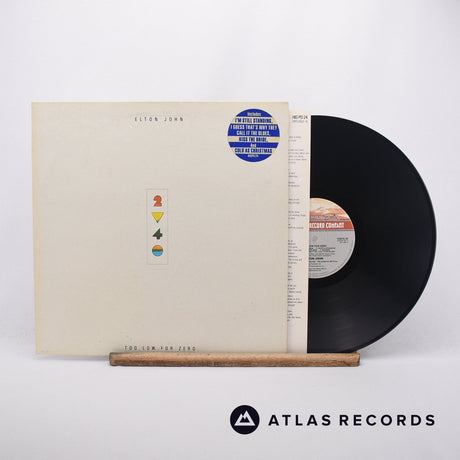 Elton John Too Low For Zero LP Vinyl Record - Front Cover & Record