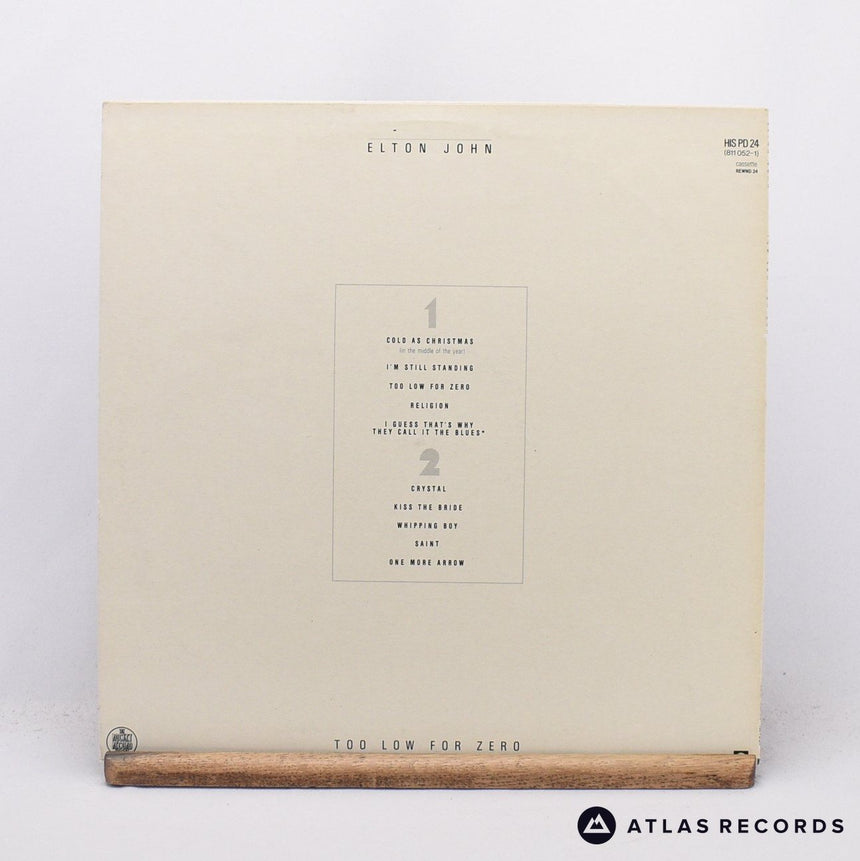 Elton John - Too Low For Zero - Die-Cut Sleeve LP Vinyl Record - VG+/EX