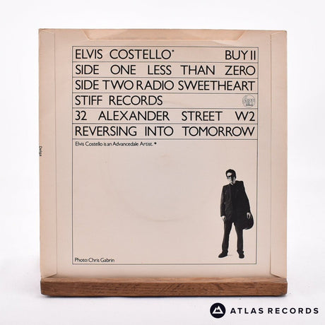 Elvis Costello - Less Than Zero - 7" Vinyl Record - VG+/EX