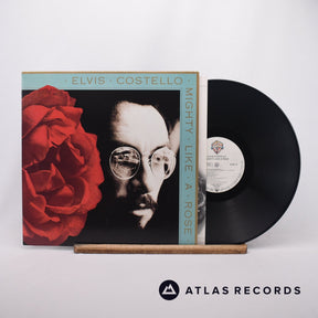 Elvis Costello Mighty Like A Rose LP Vinyl Record - Front Cover & Record