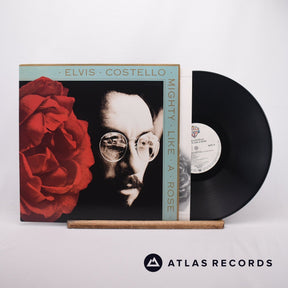 Elvis Costello Mighty Like A Rose LP Vinyl Record - Front Cover & Record