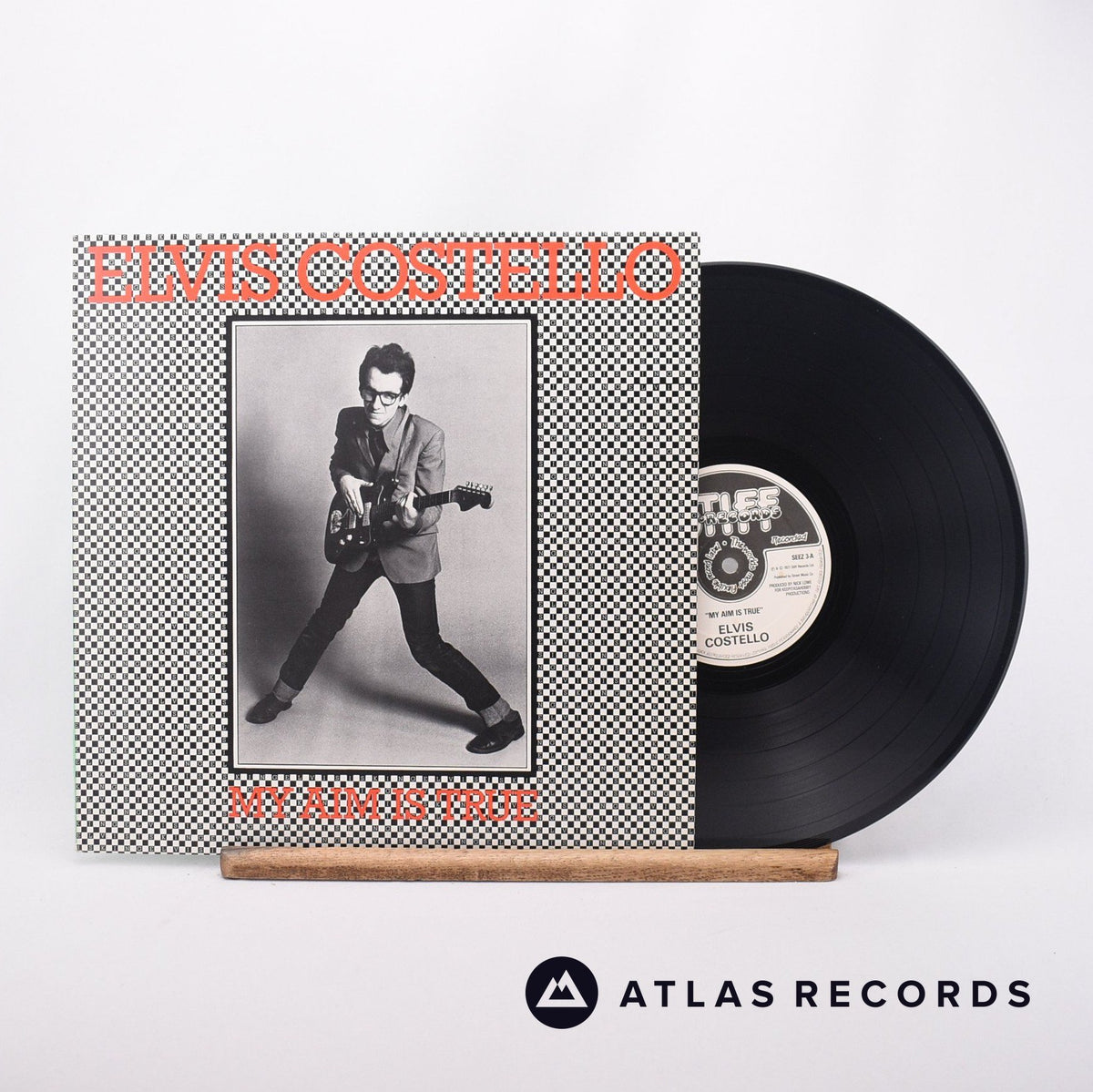 Elvis Costello My Aim Is True LP Vinyl Record - Front Cover & Record