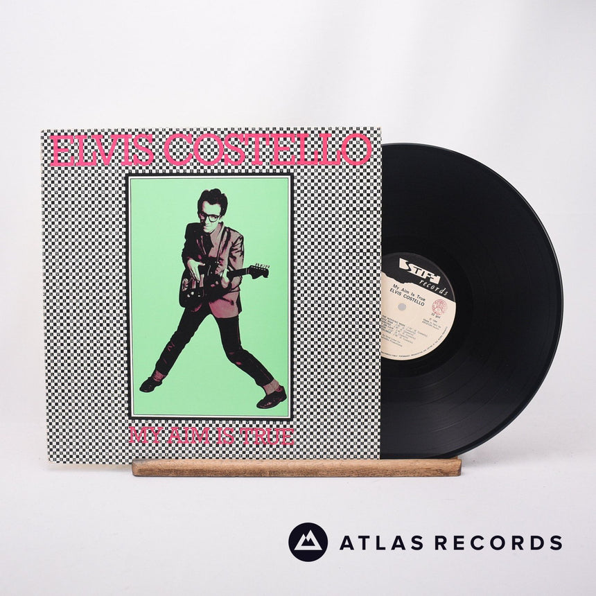 Elvis Costello My Aim Is True LP Vinyl Record - Front Cover & Record