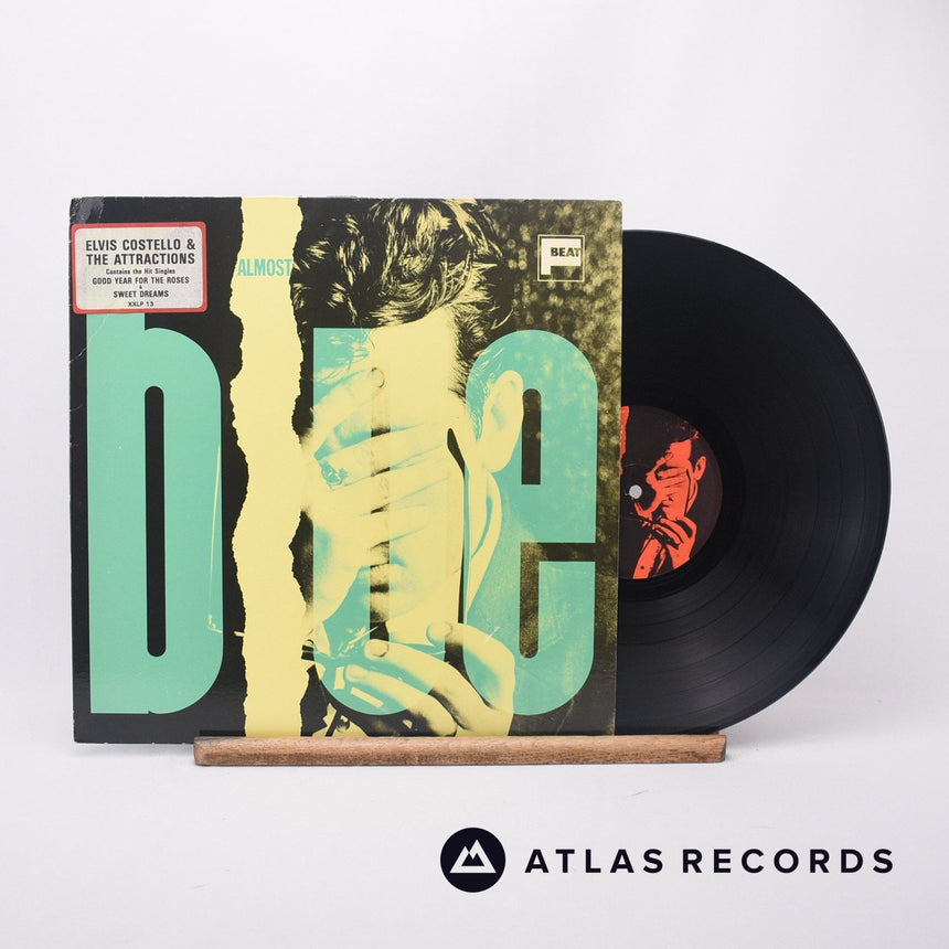 Elvis Costello & The Attractions Almost Blue LP Vinyl Record - Front Cover & Record