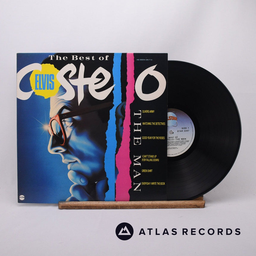 Elvis Costello The Best Of Elvis Costello - The Man LP Vinyl Record - Front Cover & Record