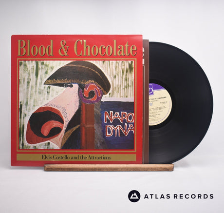 Elvis Costello & The Attractions Blood & Chocolate LP Vinyl Record - Front Cover & Record