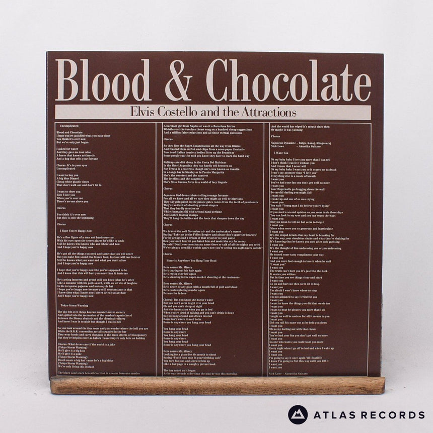 Elvis Costello & The Attractions - Blood & Chocolate - LP Vinyl Record - EX/EX