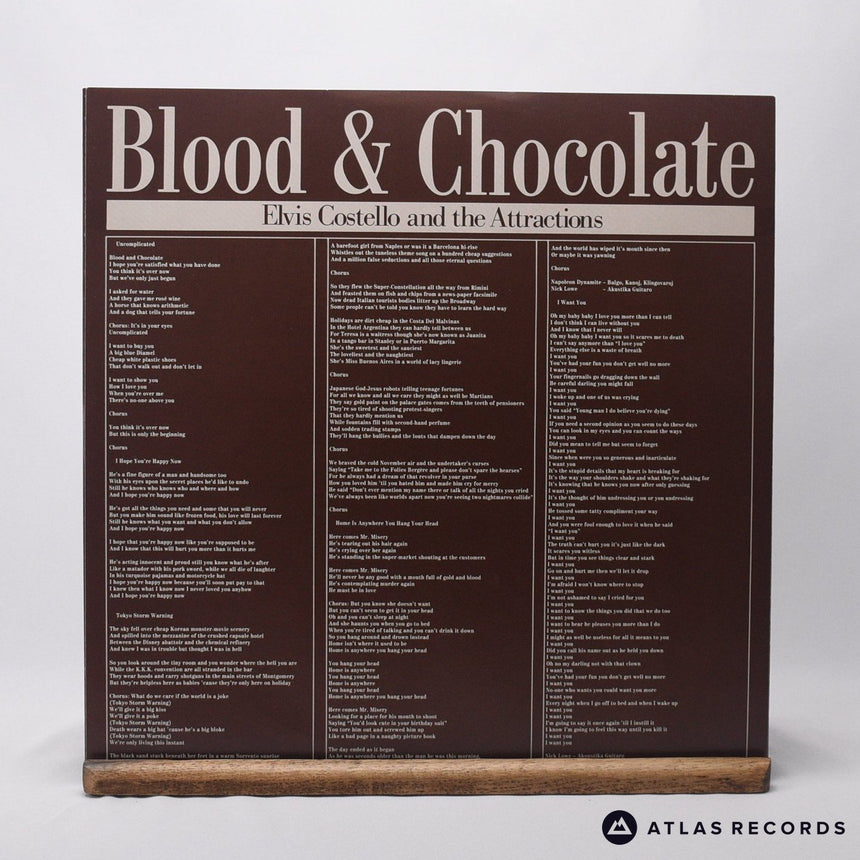 Elvis Costello & The Attractions - Blood & Chocolate - LP Vinyl Record - EX/VG+