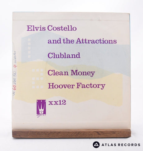 Elvis Costello & The Attractions - Clubland / Clean Money / Hoover Factory - 7" Vinyl Record - EX/NM