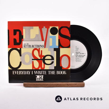 Elvis Costello & The Attractions Everyday I Write The Book 7" Vinyl Record - Front Cover & Record