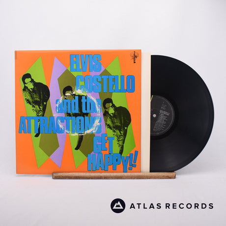 Elvis Costello & The Attractions Get Happy!! LP Vinyl Record - Front Cover & Record