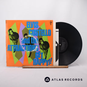 Elvis Costello & The Attractions Get Happy!! LP Vinyl Record - Front Cover & Record