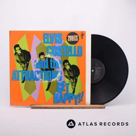 Elvis Costello & The Attractions Get Happy!! LP Vinyl Record - Front Cover & Record