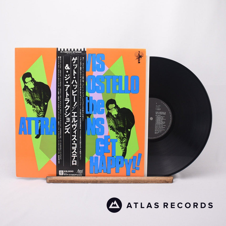 Elvis Costello & The Attractions - Get Happy! - Insert LP Vinyl Record - EX/EX