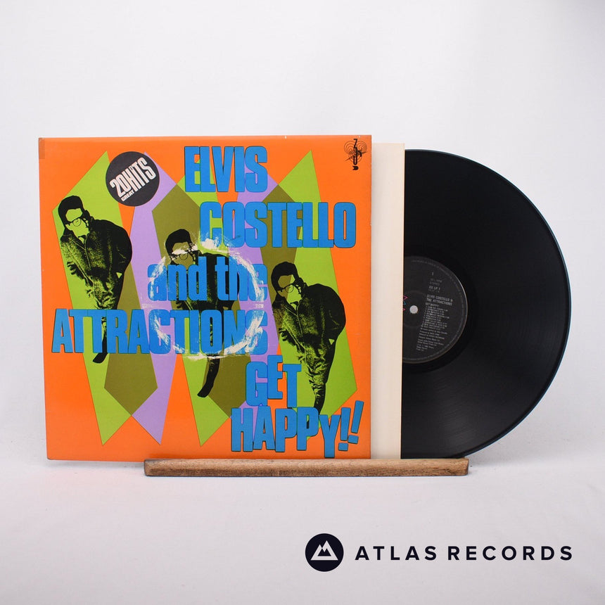 Elvis Costello & The Attractions Get Happy!! LP Vinyl Record - Front Cover & Record