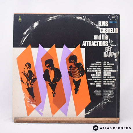 Elvis Costello & The Attractions - Get Happy!! - A2 B2 LP Vinyl Record - VG+/EX