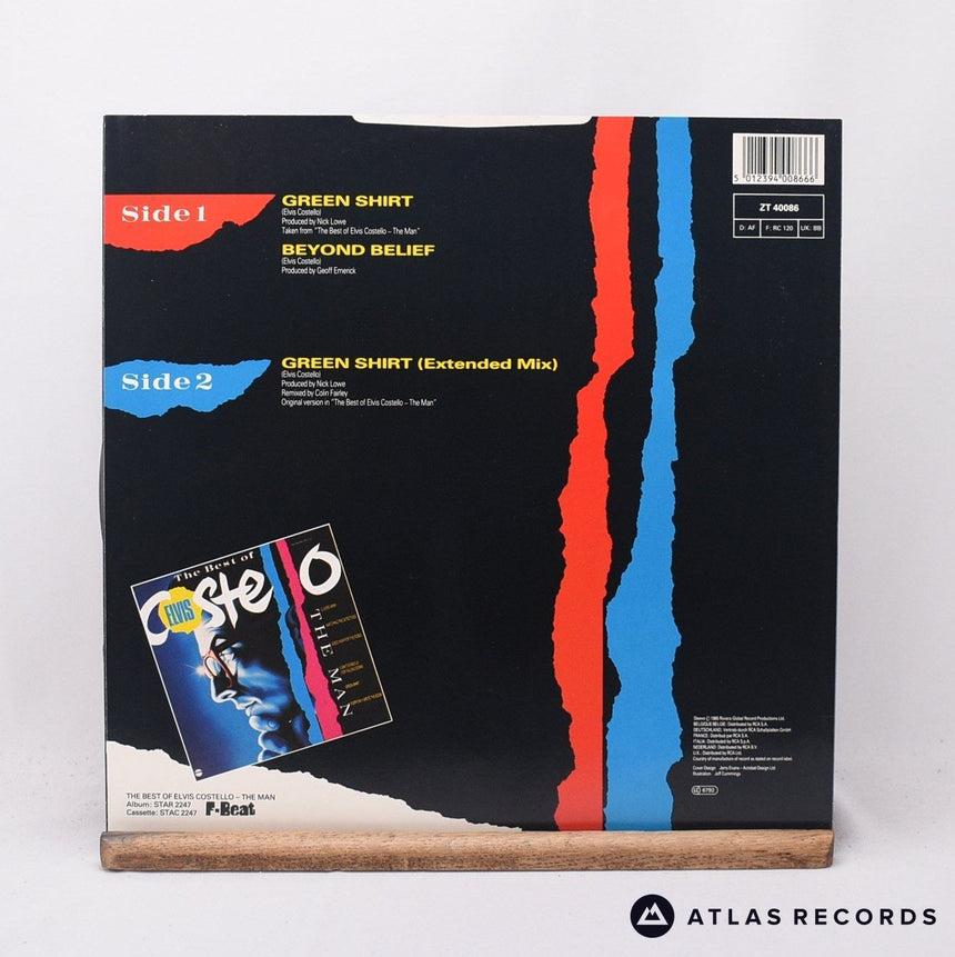 Elvis Costello & The Attractions - Green Shirt - 12" Vinyl Record - EX/EX