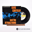 Elvis Costello & The Attractions I Can't Stand Up For Falling Down 7" Vinyl Record - Front Cover & Record
