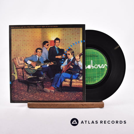 Elvis Costello & The Attractions (I Don't Want To Go To) Chelsea 7" Vinyl Record - Front Cover & Record