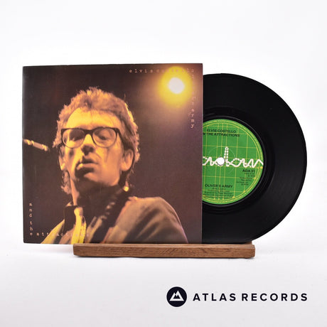 Elvis Costello & The Attractions Oliver's Army 7" Vinyl Record - Front Cover & Record