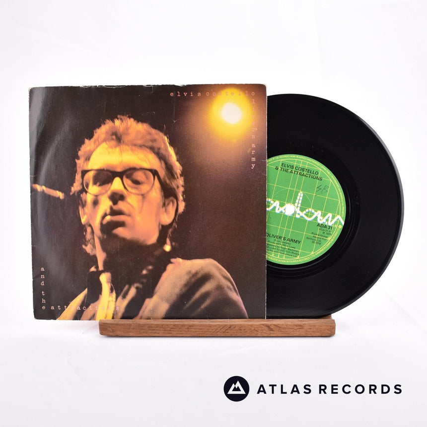 Elvis Costello & The Attractions Oliver's Army 7" Vinyl Record - Front Cover & Record