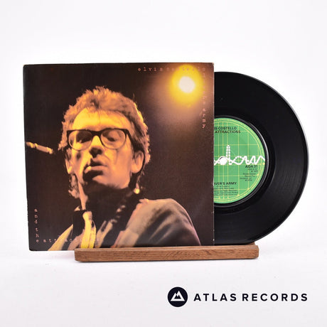 Elvis Costello & The Attractions Oliver's Army 7" Vinyl Record - Front Cover & Record
