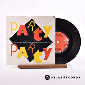 Elvis Costello & The Attractions Party Party 7" Vinyl Record - Front Cover & Record
