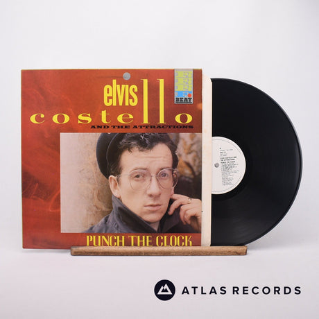 Elvis Costello & The Attractions Punch The Clock LP Vinyl Record - Front Cover & Record