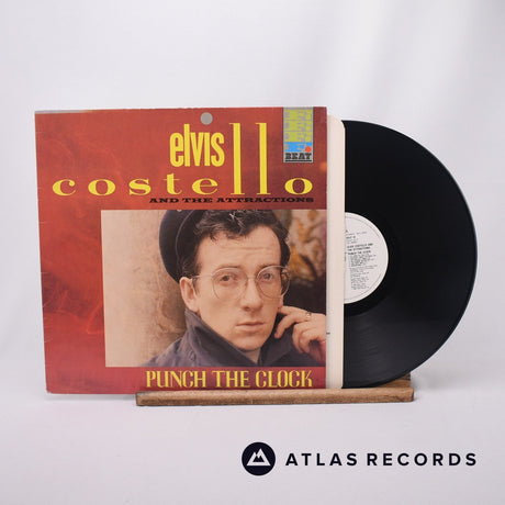 Elvis Costello & The Attractions Punch The Clock LP Vinyl Record - Front Cover & Record