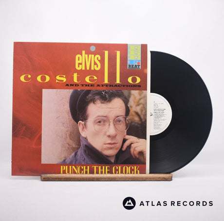 Elvis Costello & The Attractions Punch The Clock LP Vinyl Record - Front Cover & Record