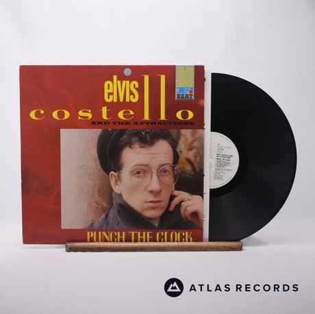 Elvis Costello & The Attractions Punch The Clock LP Vinyl Record - Front Cover & Record