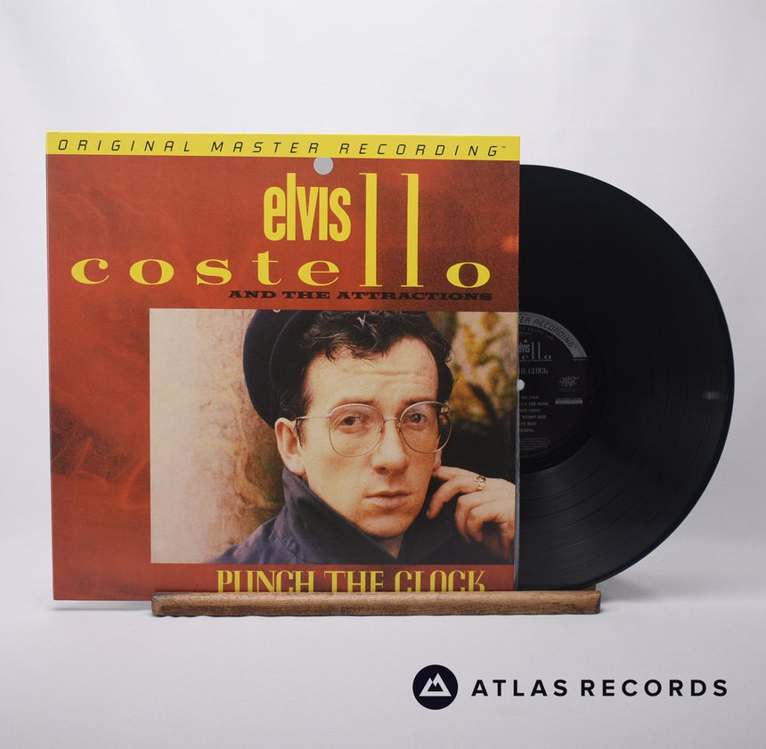 Elvis Costello & The Attractions Punch The Clock LP Vinyl Record - Front Cover & Record