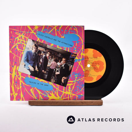 Elvis Costello & The Attractions Talking In The Dark 7" Vinyl Record - Front Cover & Record