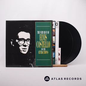 Elvis Costello & The Attractions The Very Best Of Elvis Costello And The Attractions 2 x LP Vinyl Record - Front Cover & Record