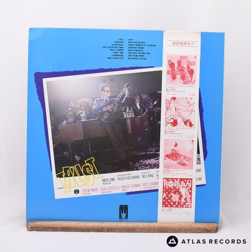 Elvis Costello & The Attractions - Trust - Lyric Sheet LP Vinyl Record - EX/NM