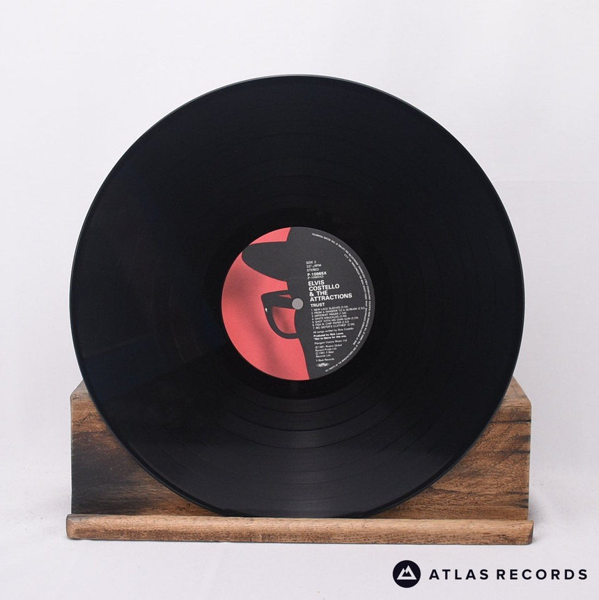 Elvis Costello & The Attractions - Trust - Lyric Sheet LP Vinyl Record - EX/NM